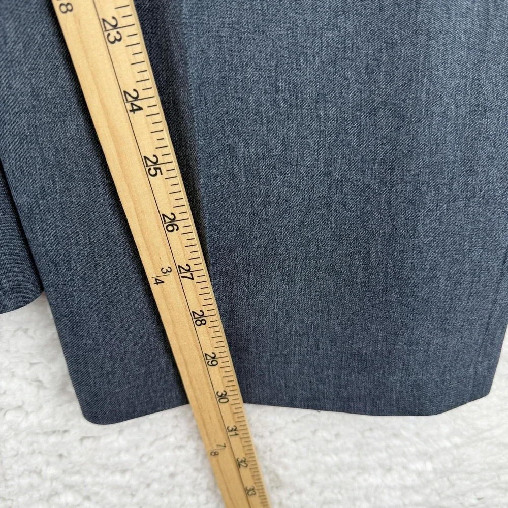 Vintage Levis Action Slacks Pants Mens 42x30 Gray Flat Front Dress Slacks Office